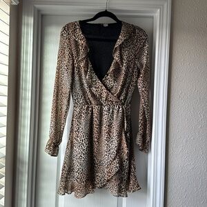 H&M leopard dress